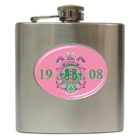 aka GSTA AKA Hip Flask (6 oz) from ArtsNow.com Front