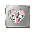 aka (The Joker) Mega Link Heart Italian Charm (18mm)