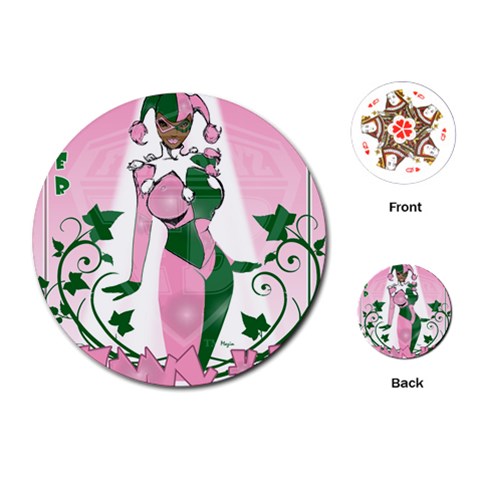 aka (The Joker) Playing Cards (Round) from ArtsNow.com Front