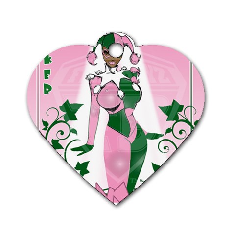 aka (The Joker) Dog Tag Heart (One Side) from ArtsNow.com Front