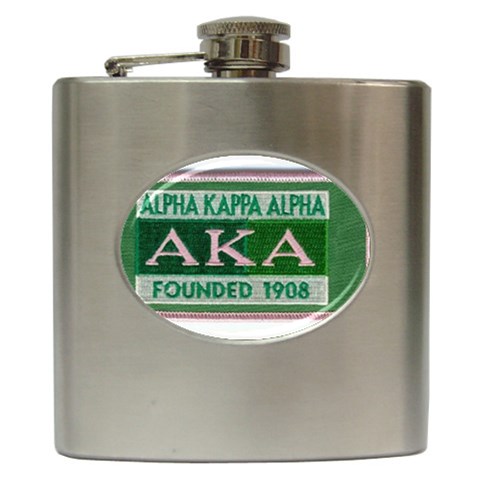 aka 0founders Hip Flask (6 oz) from ArtsNow.com Front