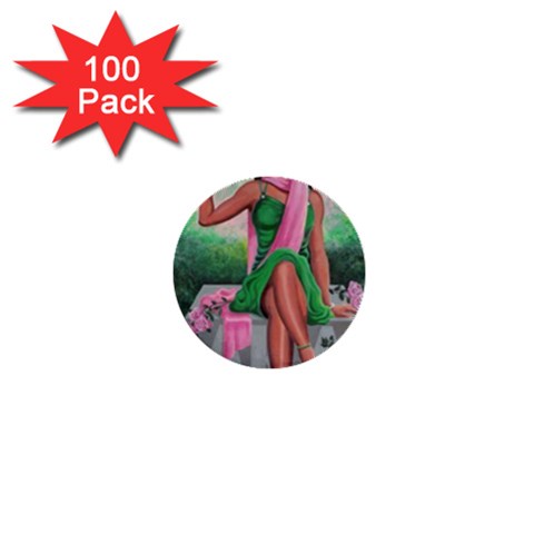 aka 1  Mini Button (100 pack)  from ArtsNow.com Front