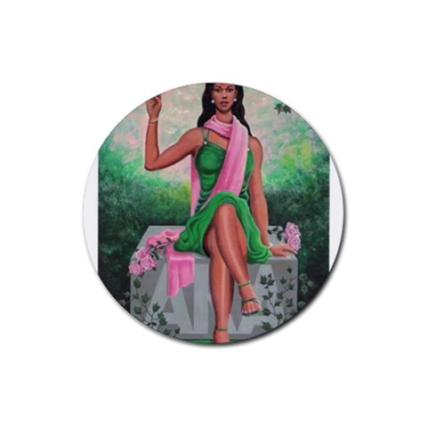 aka Rubber Round Coaster (4 pack) from ArtsNow.com Front