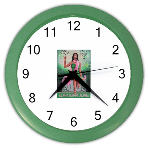 aka Color Wall Clock from ArtsNow.com Front