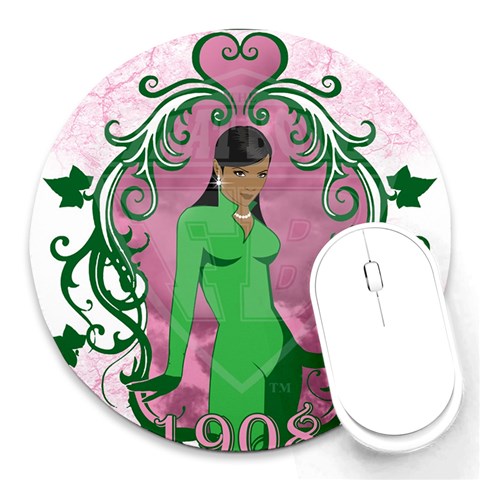 AKA 1908 Round Mousepad from ArtsNow.com Front