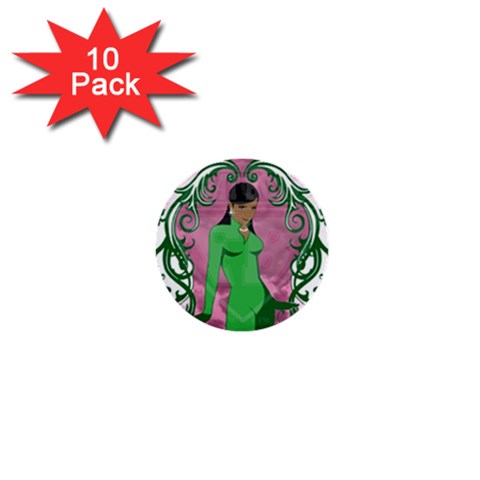 AKA 1908 1  Mini Button (10 pack)  from ArtsNow.com Front