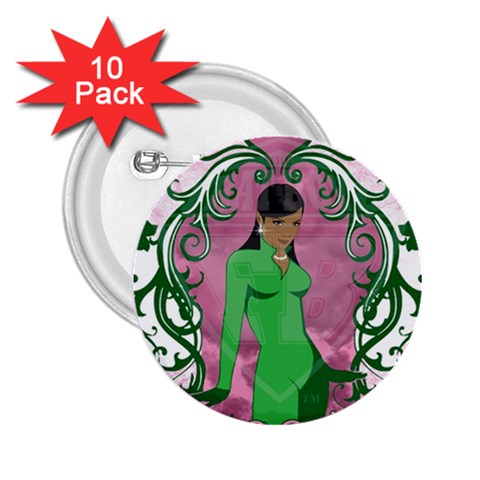 AKA 1908 2.25  Button (10 pack) from ArtsNow.com Front