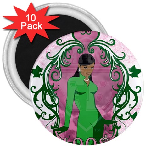 AKA 1908 3  Magnet (10 pack) from ArtsNow.com Front