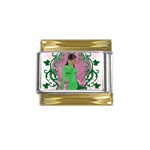 AKA 1908 Gold Trim Italian Charm (9mm)
