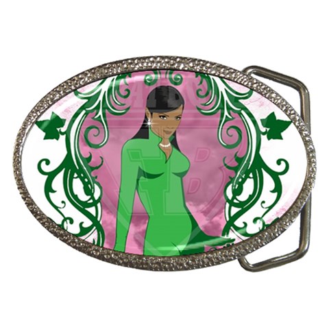 AKA 1908 Belt Buckle from ArtsNow.com Front