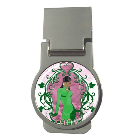 AKA 1908 Money Clip (Round) from ArtsNow.com Front