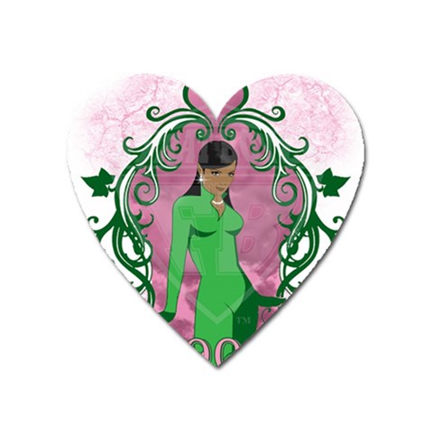 AKA 1908 Magnet (Heart) from ArtsNow.com Front