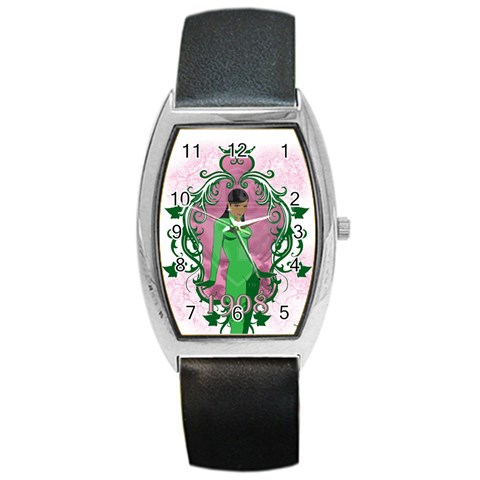 AKA 1908 Barrel Style Metal Watch from ArtsNow.com Front