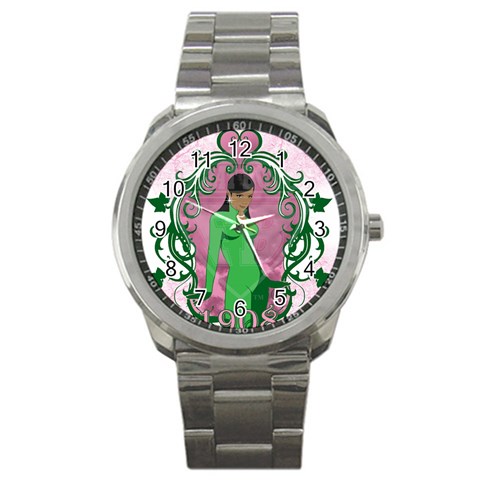 AKA 1908 Sport Metal Watch from ArtsNow.com Front
