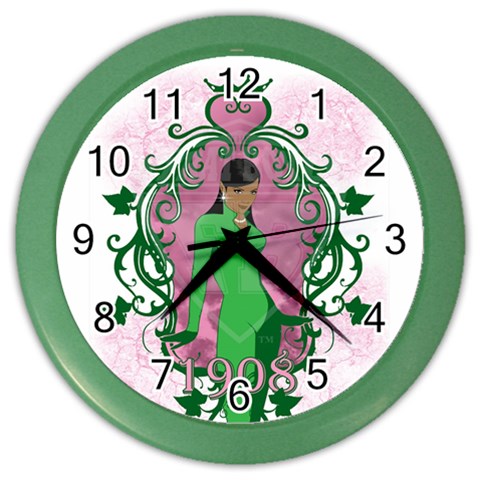 AKA 1908 Color Wall Clock from ArtsNow.com Front