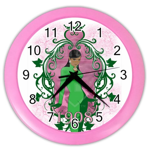 AKA 1908 Color Wall Clock from ArtsNow.com Front