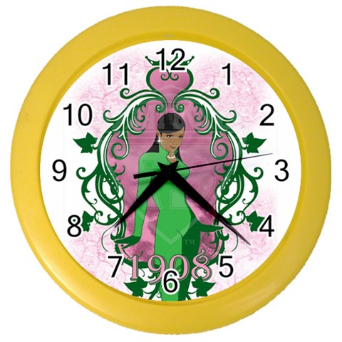 AKA 1908 Color Wall Clock from ArtsNow.com Front