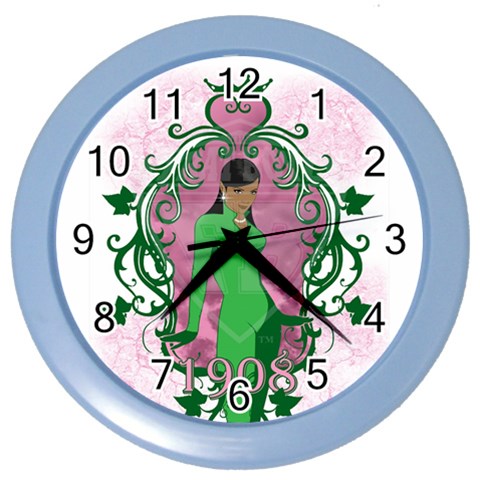 AKA 1908 Color Wall Clock from ArtsNow.com Front