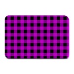 Purple Black Buffalo Plaid Plate Mats