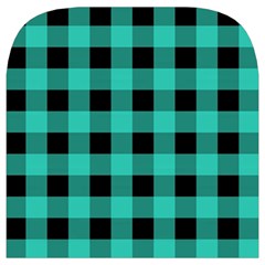 Turquoise Black Buffalo Plaid Toiletries Pouch from ArtsNow.com Cover