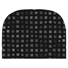 Abstract Black Checkered Pattern Makeup Case (Medium) from ArtsNow.com Front