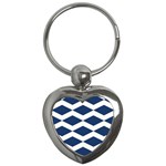 Diamonds Blue Key Chain (Heart)