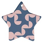 Pink And Blue Shapes Ornament (Star)