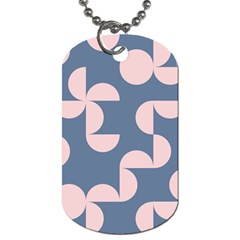 Pink And Blue Shapes Dog Tag (Two Sides) from ArtsNow.com Back