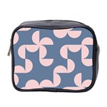 Pink And Blue Shapes Mini Toiletries Bag (Two Sides)