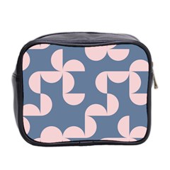 Pink And Blue Shapes Mini Toiletries Bag (Two Sides) from ArtsNow.com Back
