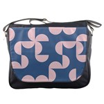 Pink And Blue Shapes Messenger Bag