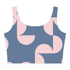 Pink And Blue Shapes Midi Sleeveless Dress from ArtsNow.com Top Back