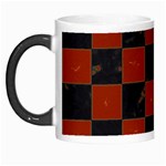 Red and Black Checkered Grunge  Morph Mugs