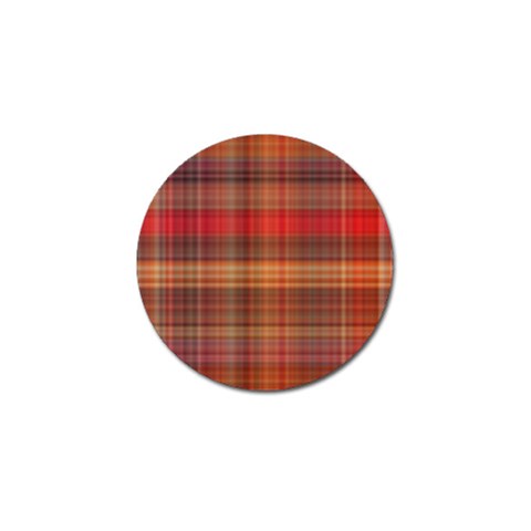 Madras Plaid Fall Colors Golf Ball Marker (10 pack) from ArtsNow.com Front