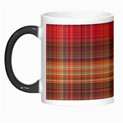 Madras Plaid Fall Colors Morph Mugs from ArtsNow.com Left