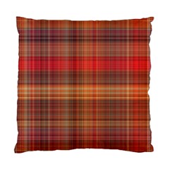 Madras Plaid Fall Colors Standard Cushion Case (Two Sides) from ArtsNow.com Front