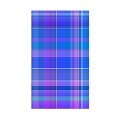 Madras Plaid Blue Purple Duvet Cover Double Side (Single Size) from ArtsNow.com Front