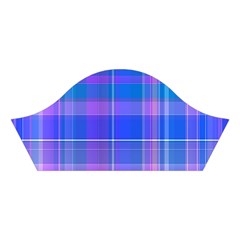 Madras Plaid Blue Purple Cotton Crop Top from ArtsNow.com Right Sleeve