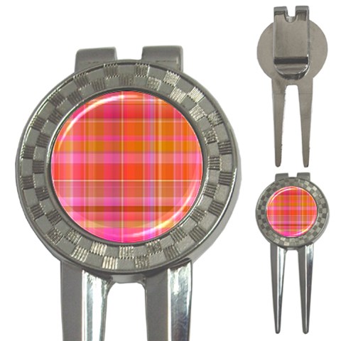 Pink Orange Madras Plaid 3 Front