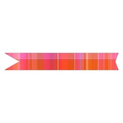 Pink Orange Madras Plaid Midi Wrap Pencil Skirt from ArtsNow.com Hem