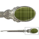 Green Madras Plaid Letter Opener