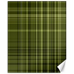 Green Madras Plaid Canvas 16  x 20 