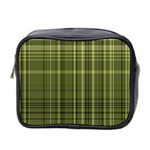 Green Madras Plaid Mini Toiletries Bag (Two Sides)