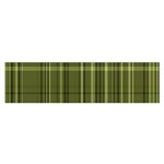 Green Madras Plaid Satin Scarf (Oblong)