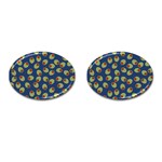 Green Olives With Pimentos Cufflinks (Oval)