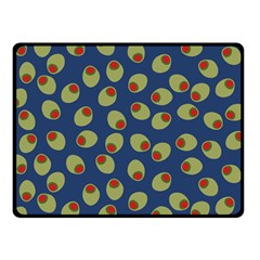 Green Olives With Pimentos Double Sided Fleece Blanket (Small)  from ArtsNow.com 45 x34  Blanket Back