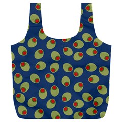 Green Olives With Pimentos Full Print Recycle Bag (XXL) from ArtsNow.com Back