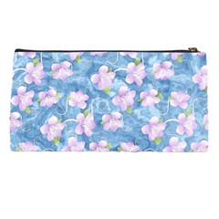 Watercolor Violets Pencil Case from ArtsNow.com Back