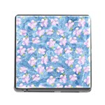 Watercolor Violets Memory Card Reader (Square 5 Slot)