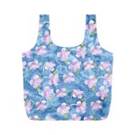 Watercolor Violets Full Print Recycle Bag (M)